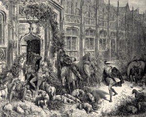 La_Belle_au_Bois_Dormant_-_fourth_of_six_engravings_by_Gustave_Doré