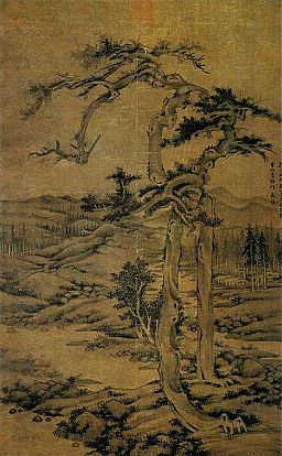 Wu_Zhen._Twin_Pines._180x111,4_cm._1328._National_Palace_Museum,_Taipei